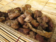 地鶏炭火焼 500円