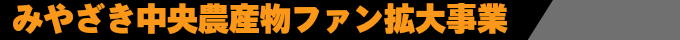 みやざき中央農産物ファン拡大事業