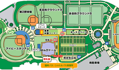 生目の杜運動公園ＭＡＰ