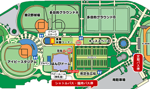 生目の杜運動公園MAP
