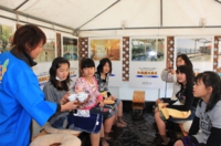 足湯利用者への宮崎茶の振る舞い（土日祝限定）